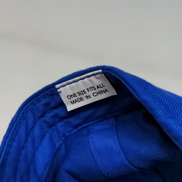 KC Caps Men's Strapback Hat Blue OSFA Embroidered Logo Foldable Bill - Picture 10 of 11